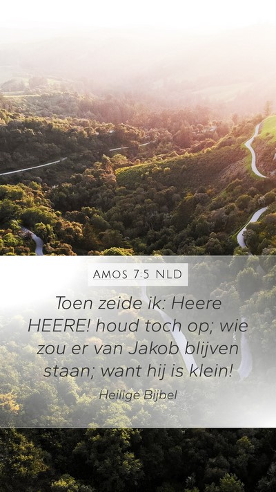 Amos 7:5 NLD Bible Verse Image