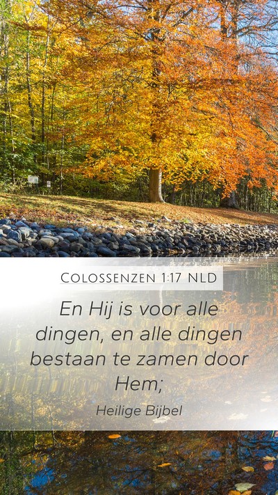 Colossenzen 1:17 NLD Bible Verse Image