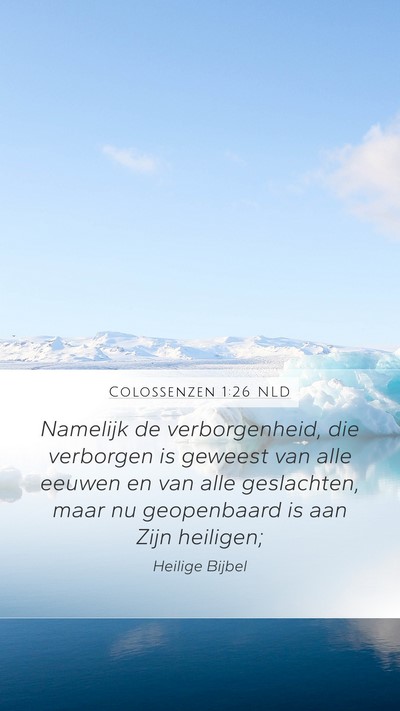 Colossenzen 1:26 NLD Bible Verse Image