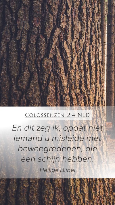 Colossenzen 2:4 NLD Bible Verse Image