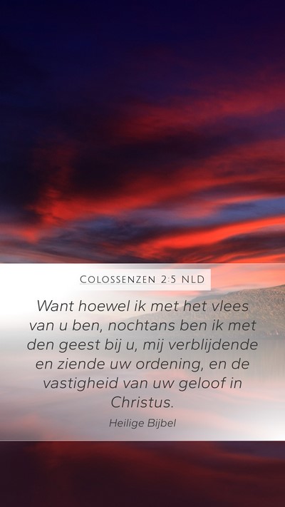 Colossenzen 2:5 NLD Bible Verse Image