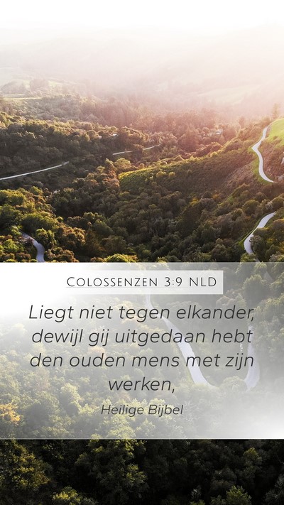 Colossenzen 3:9 NLD Bible Verse Image