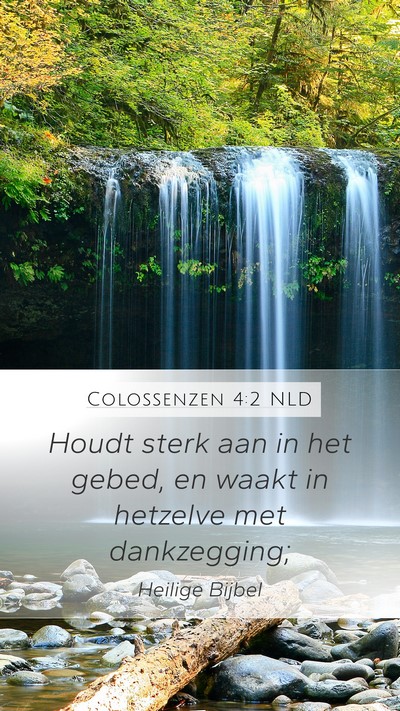 Colossenzen 4:2 NLD Bible Verse Image