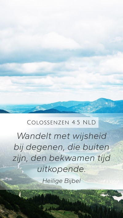 Colossenzen 4:5 NLD Bible Verse Image