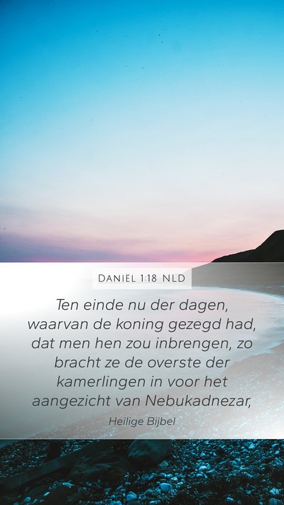 Daniël 1:18 NLD Bible Verse Image