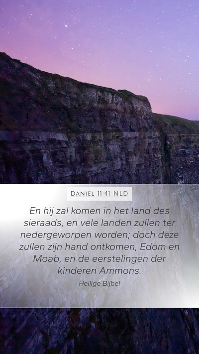 Daniël 11:41 NLD Bible Verse Image