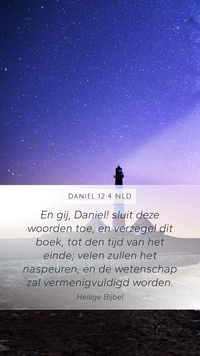 Daniël 12:4 NLD Bible Verse Image
