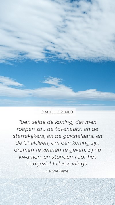 Daniël 2:2 NLD Bible Verse Image