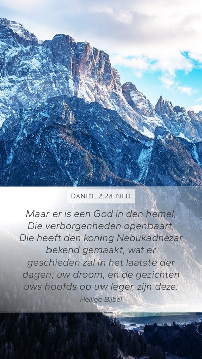 Daniël 2:28 NLD Bible Verse Image