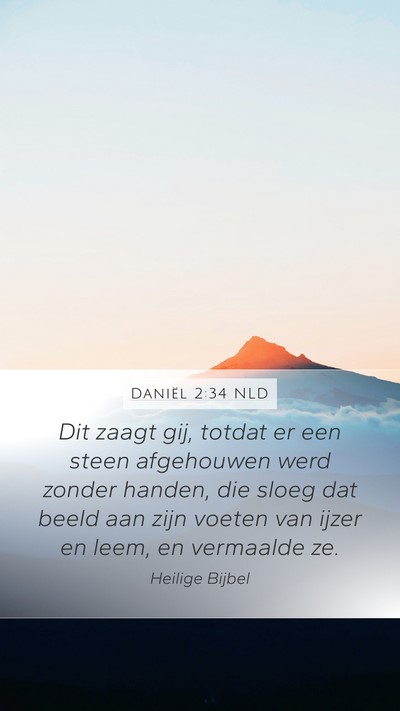 Daniël 2:34 NLD Bible Verse Image