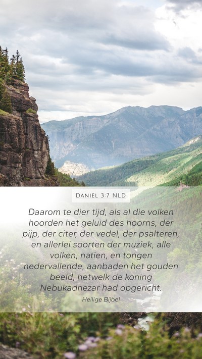 Daniël 3:7 NLD Bible Verse Image