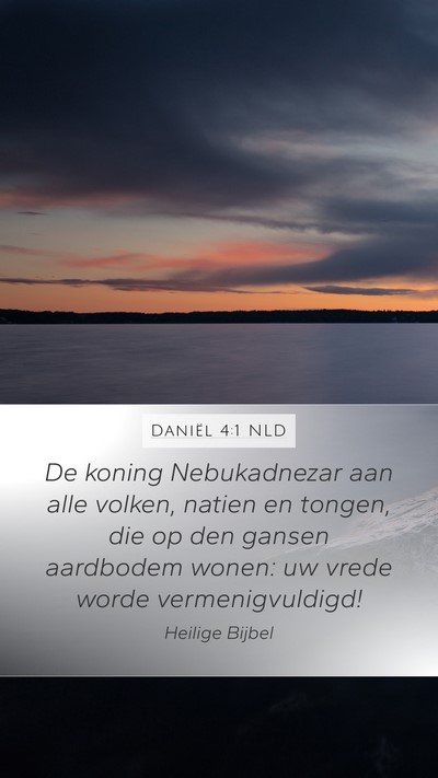 Daniël 4:1 NLD Bible Verse Image