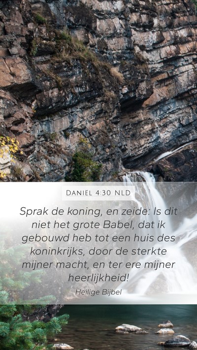 Daniël 4:30 NLD Bible Verse Image