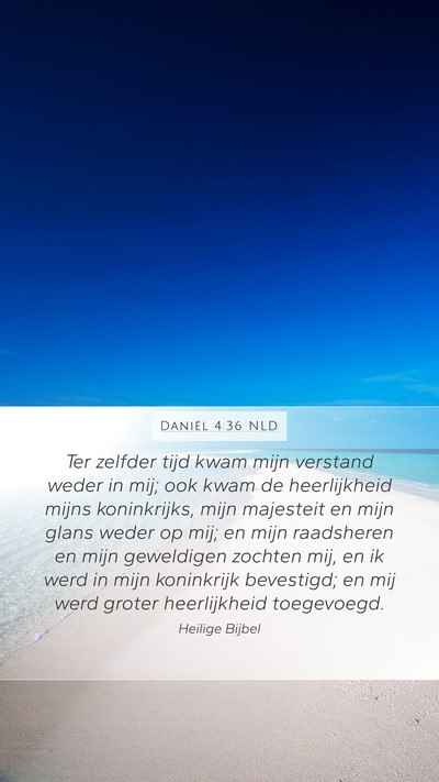 Daniël 4:36 NLD Bible Verse Image