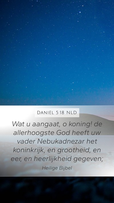 Daniël 5:18 NLD Bible Verse Image