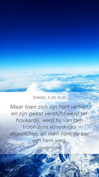 Daniël 5:20 NLD Bible Verse Image