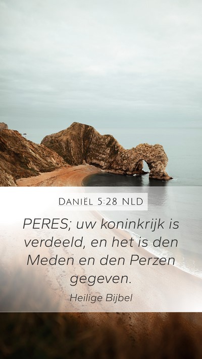 Daniël 5:28 NLD Bible Verse Image