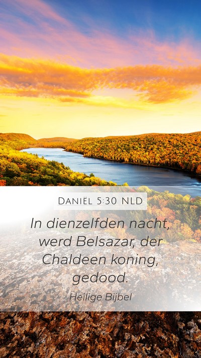 Daniël 5:30 NLD Bible Verse Image