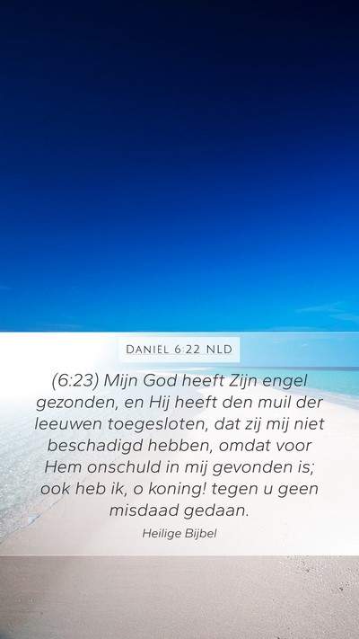 Daniël 6:22 NLD Bible Verse Image