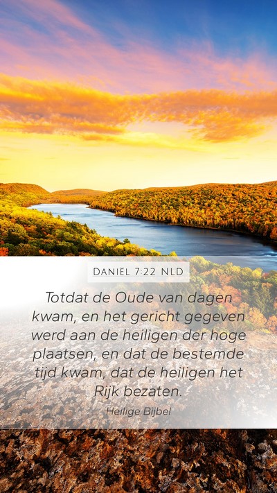 Daniël 7:22 NLD Bible Verse Image