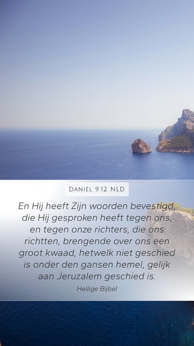 Daniël 9:12 NLD Bible Verse Image