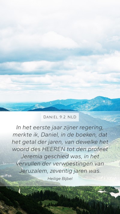 Daniël 9:2 NLD Bible Verse Image