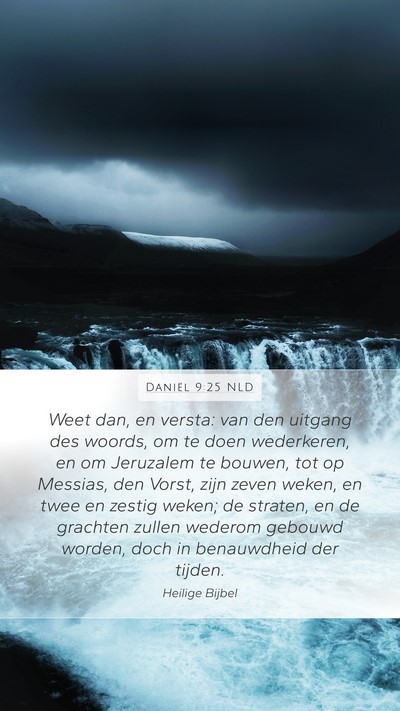 Daniël 9:25 NLD Bible Verse Image