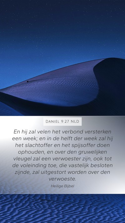 Daniël 9:27 NLD Bible Verse Image