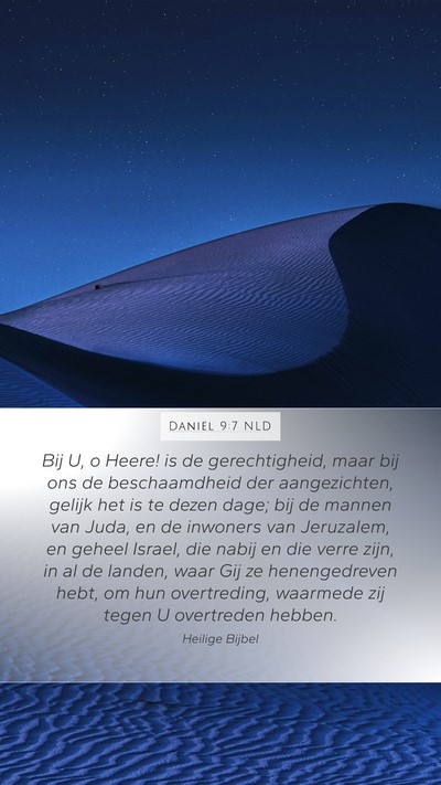 Daniël 9:7 NLD Bible Verse Image
