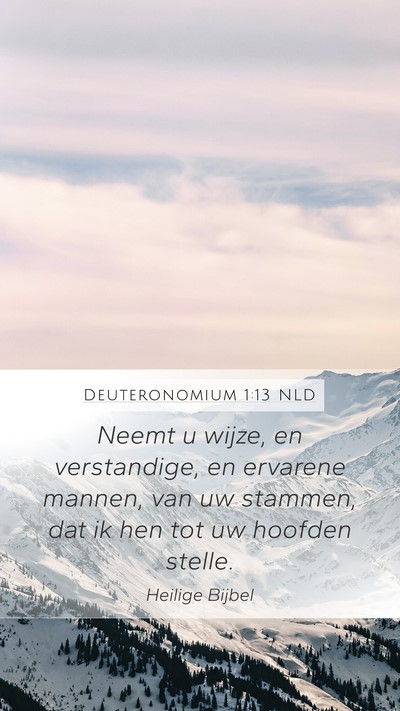 Deuteronomium 1:13 NLD Mobile Phone Wallpaper - Neemt u wijze, en verstandige, en ervarene - Mobile Bible Verse Wallpaper
