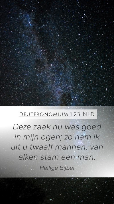 Deuteronomium 1:23 NLD Bible Verse Image