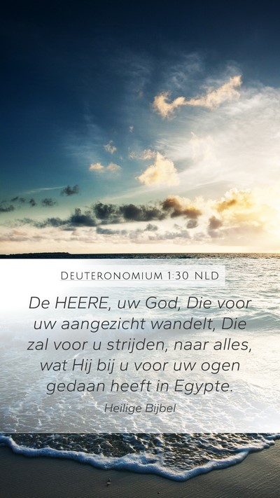 Deuteronomium 1:30 NLD Bible Verse Image