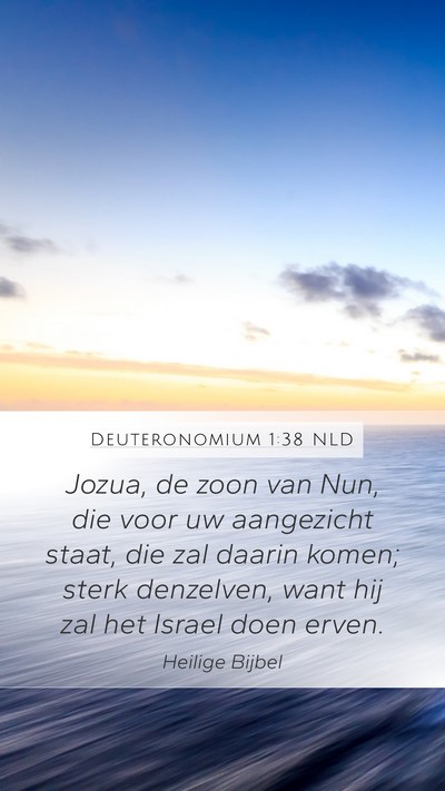 Deuteronomium 1:38 NLD Bible Verse Image