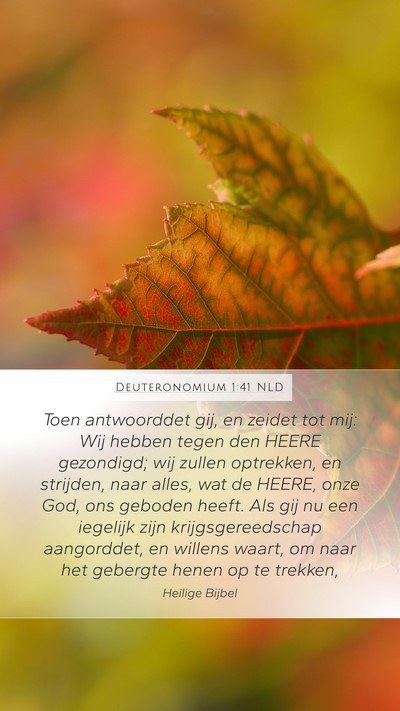 Deuteronomium 1:41 NLD Bible Verse Image