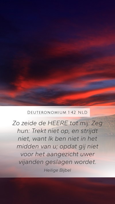 Deuteronomium 1:42 NLD Bible Verse Image