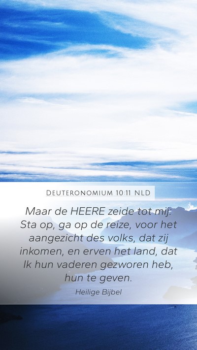 Deuteronomium 10:11 NLD Bible Verse Image