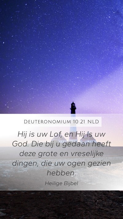 Deuteronomium 10:21 NLD Bible Verse Image