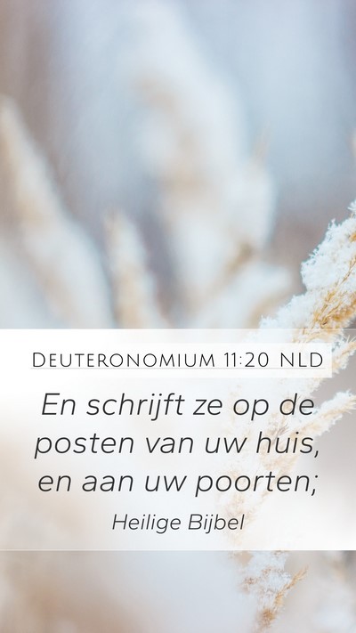 Deuteronomium 11:20 NLD Bible Verse Image