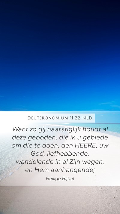 Deuteronomium 11:22 NLD Bible Verse Image