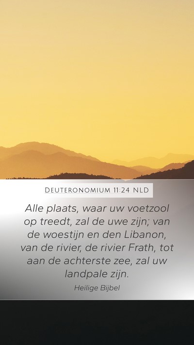 Deuteronomium 11:24 NLD Bible Verse Image
