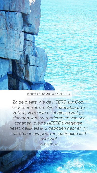 Deuteronomium 12:21 NLD Bible Verse Image