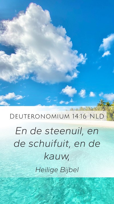 Deuteronomium 14:16 NLD Mobile Phone Wallpaper - En de steenuil, en de schuifuit, en de - Mobile Bible Verse Wallpaper