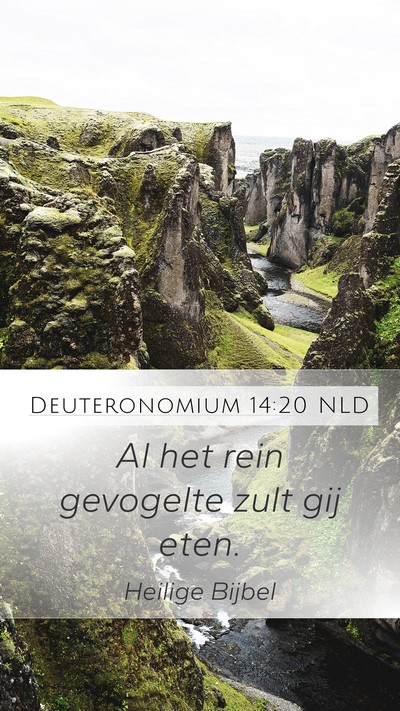Deuteronomium 14:20 NLD Mobile Phone Wallpaper - Al het rein gevogelte zult gij - Mobile Bible Verse Wallpaper