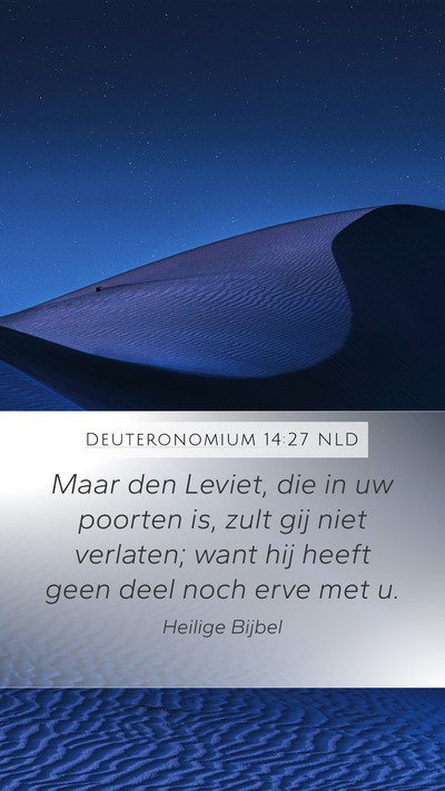 Deuteronomium 14:27 NLD Bible Verse Image