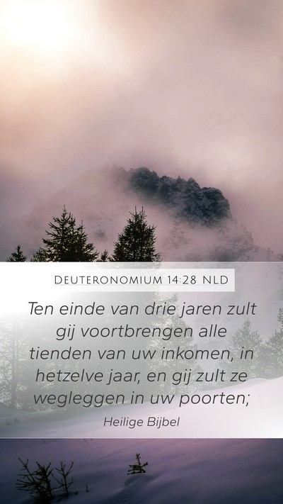 Deuteronomium 14:28 NLD Bible Verse Image