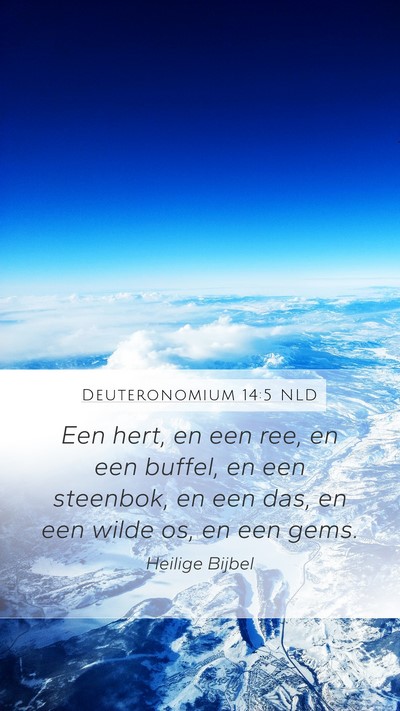 Deuteronomium 14:5 NLD Mobile Phone Wallpaper - Een hert, en een ree, en een buffel, en een - Mobile Bible Verse Wallpaper