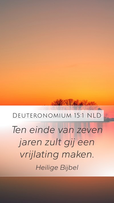 Deuteronomium 15:1 NLD Mobile Phone Wallpaper - Ten einde van zeven jaren zult gij een vrijlating - Mobile Bible Verse Wallpaper