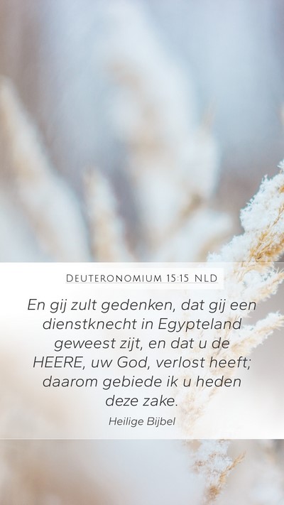 Deuteronomium 15:15 NLD Bible Verse Image