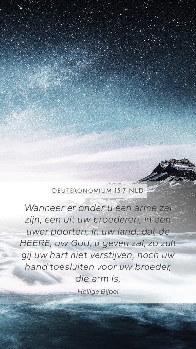Deuteronomium 15:7 NLD Bible Verse Image