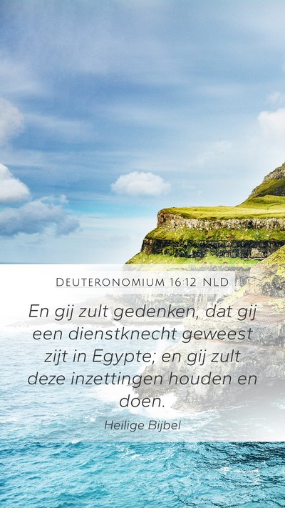 Deuteronomium 16:12 NLD Bible Verse Image